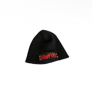 Misfits Stretchy Black and Red Beanie - Toddler’s O/S
